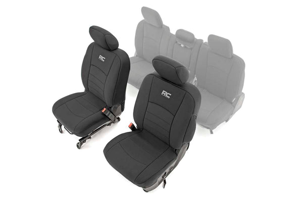 Rough Country Seat Covers Front Bucket Seats Fits RAM 1500 (09-18)/2500 (10-18)/3500 (10-18) 91028