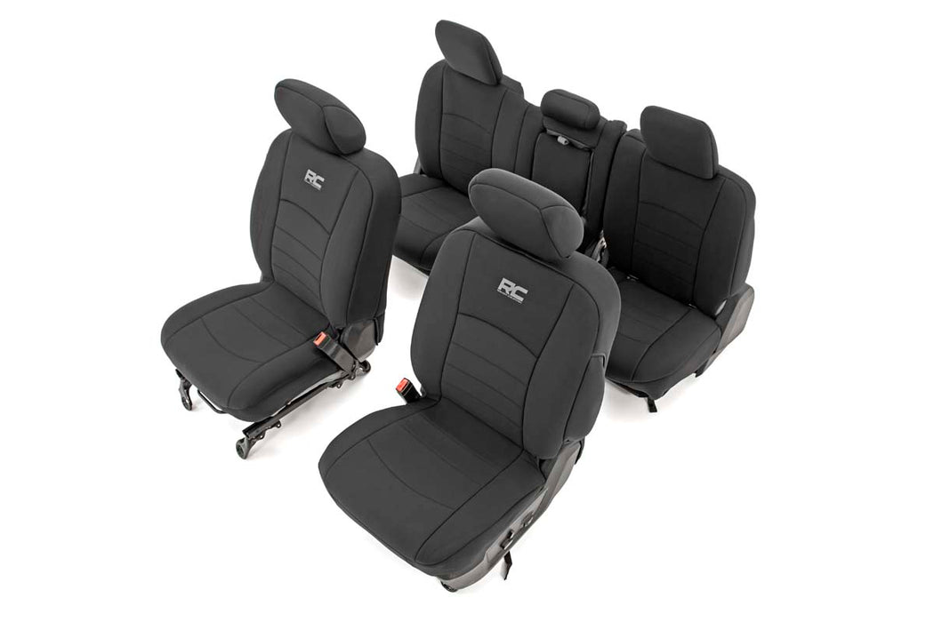 Rough Country Seat Covers Fr Bucket Rr W/Arm Rest Ram 1500 (09-18)/2500 (10-18)/3500 (10-18) 91029
