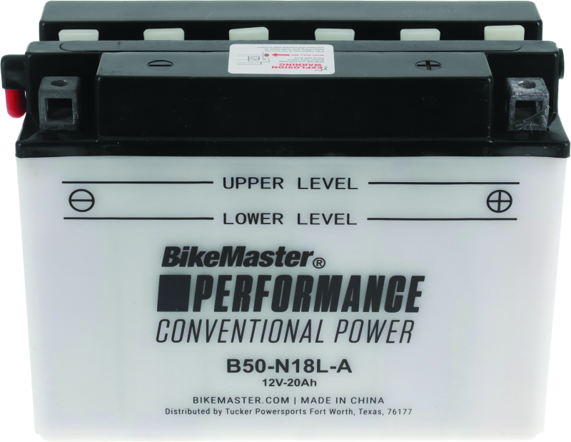 BikeMaster Performance Conventional Battery B50-N18L-A
