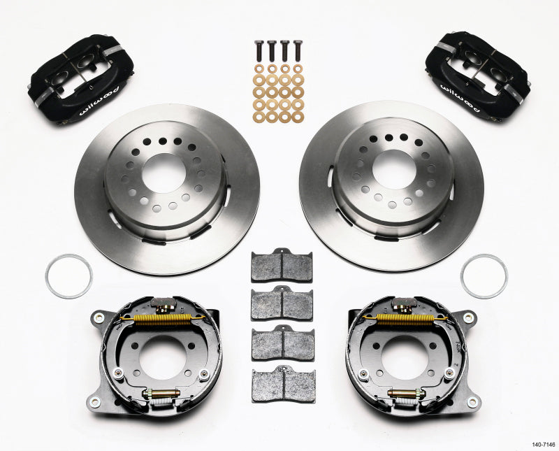 Wilwood Forged Dynalite P/S Park Brake Kit Ford 8.8 w/2.5in Offset-5 Lug 140-7146