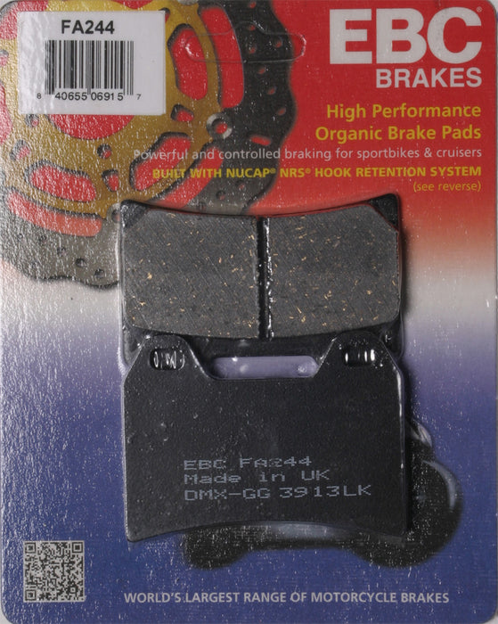 EBC Brakes FA244 Disc Brake Pad Set