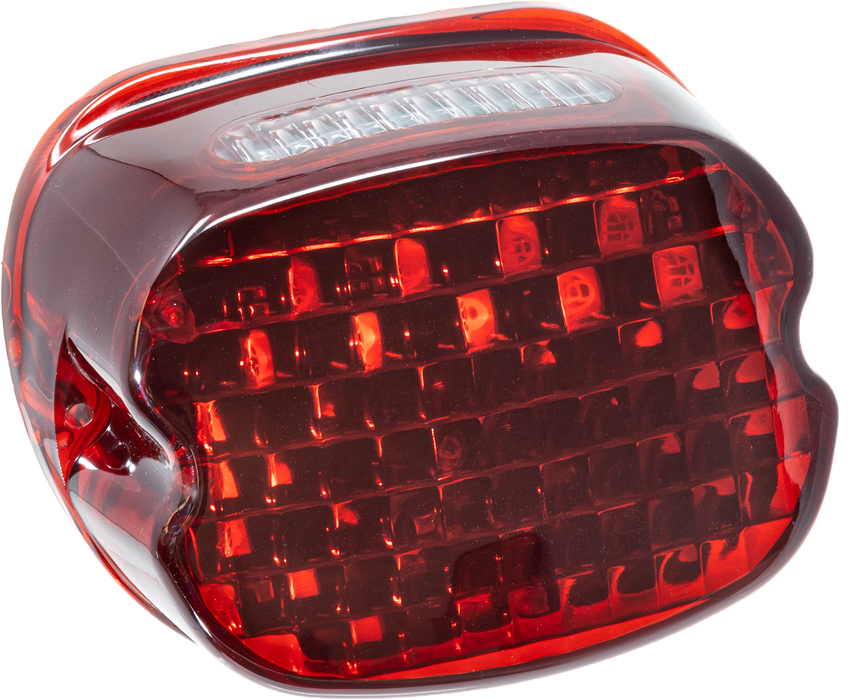 Letric Lighting Co. LLC-STL-R Slantback LED Taillight with Top Tag Window - Red