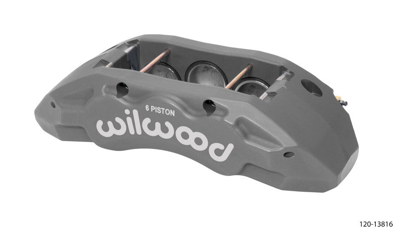 Wilwood Caliper-TX6R- L/H Clear 2.00/1.88/1.88in Pistons 1.38in Disc 120-13816