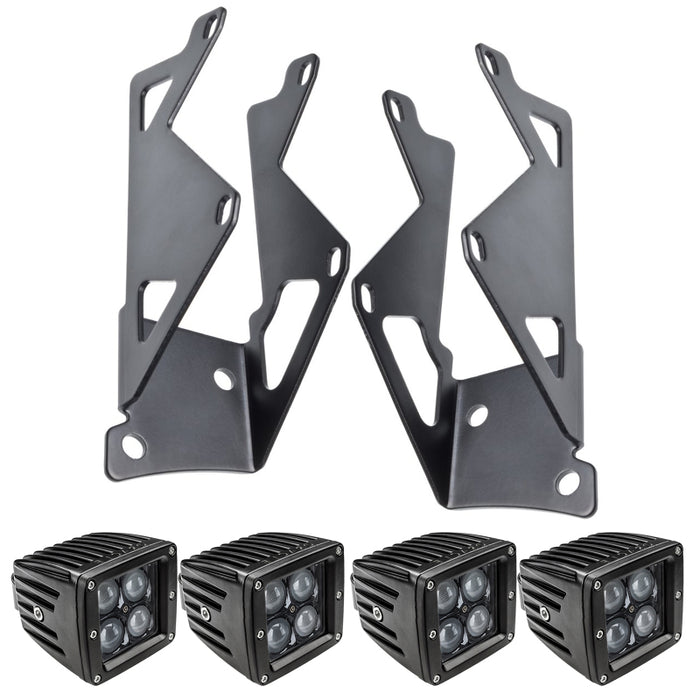 Oracle compatible with Jeep JK Dual Mounting Pillar Brackets/Lights Combo SEE WARRANTY 2145-504