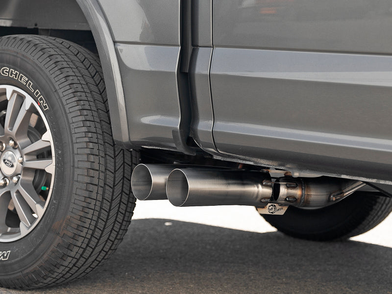 aFe Rebel DPF-Back 409 SS Exhaust System w/Dual Polished Tips 18-19 Ford F-150 V6 3.0L (td) 49-43108-P