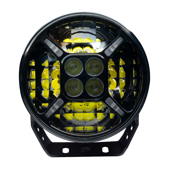 Oracle Lighting 9" Multifunction 120W Led Spotlight – Round Post Mount Mpn: