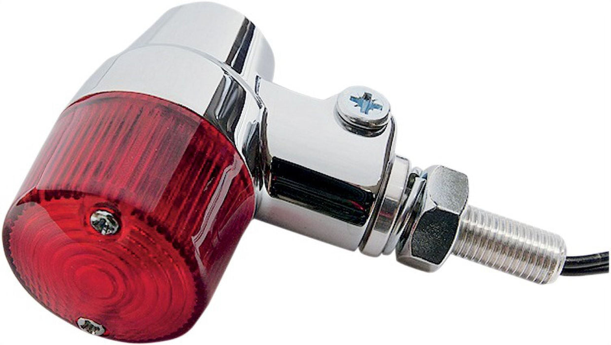 K&S Aluminum Body Marker Lights 36mm Round #3 Chrome Finish Red (25-8625)