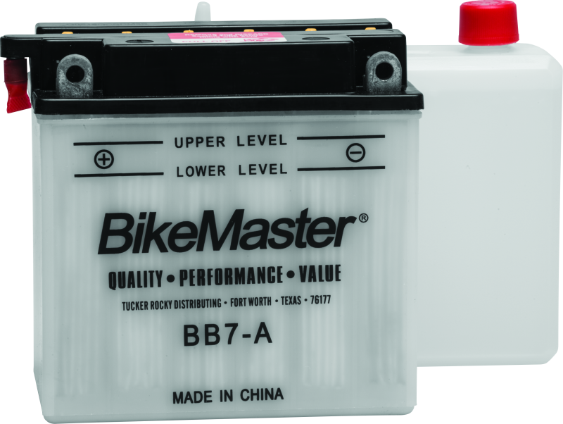 BikeMaster Conventional Batteries Compatible for V-Twin BB7-A, 5-5/16 L x 3 W x 5-1/4 H