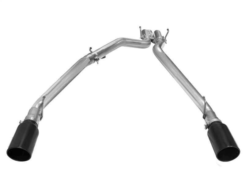 aFe MACHForce XP DPF-Back Exhaust 3in SS w/ 5in Black Tips 2014 Compatible with Dodge Ram 1500 V6 3.0L EcoDiesel 49-42045-B