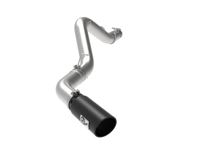 aFe Large Bore-HD 5 IN 409 SS DPF-Back Exhaust System w/Black Tip 20-21 GM Truck V8-6.6L 49-44125-B