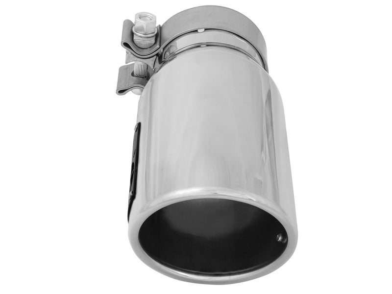 aFe MACH Force-Xp 3in Inlet x 4in Outlet x 9in Length 304 Stainless Steel Exhaust Tip Polished 49T30401-P09