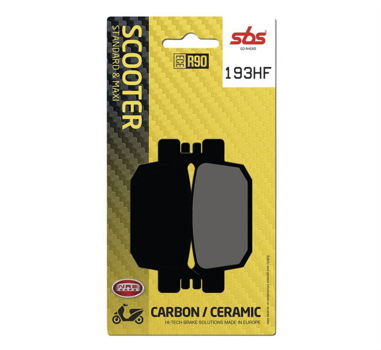 SBS 193HF Rear Ceramic Brake Pads