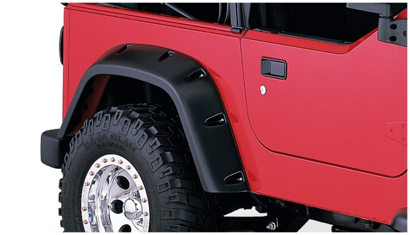 Bushwacker Pocket Style Fender Flare Black For 97-06 Jeep Wrangler Tj 10917-07