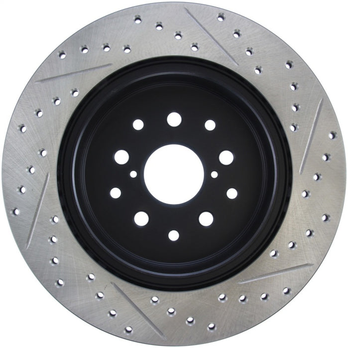 Stoptech Sport Drilled & Slotted Brake Rotor; Rear Right 127.44105R