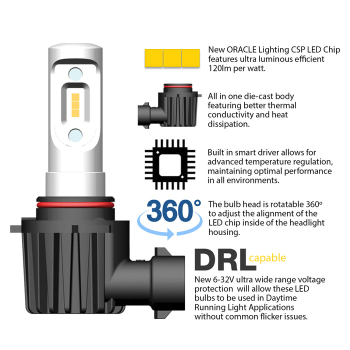 Oracle Lighting H11 - Vseries Led Headlight Bulb Conversion Kit