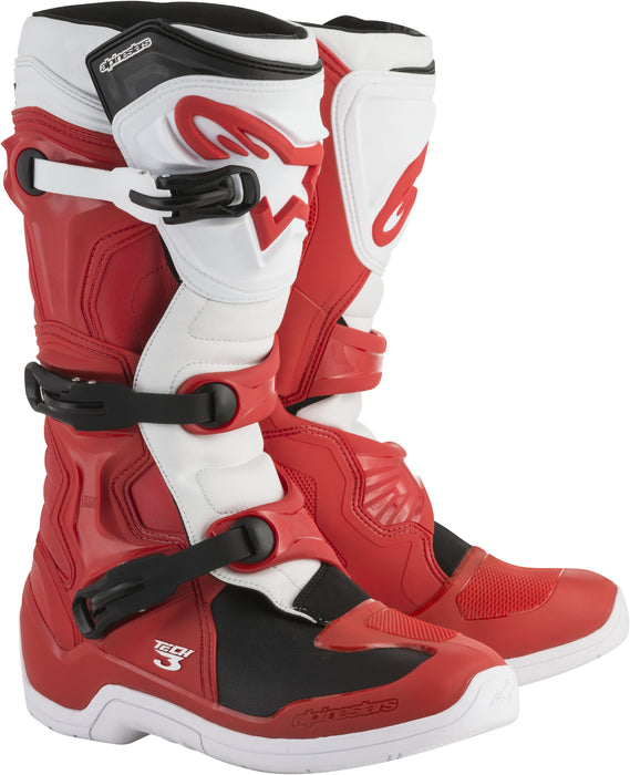 Alpinestars Tech 3 Boots Red/White Sz 08 2013018-32-8