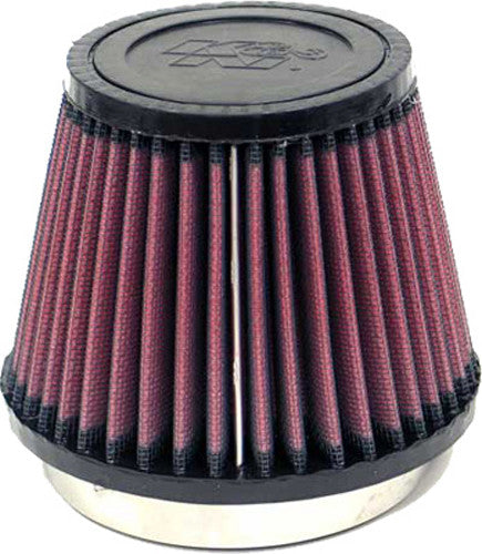 K&N Universal Clamp-On Air Intake Filter: High Performance, Premium Washable Replacement Filter: Flange Diameter: 3.5 In, Filter Height: 4 In, Flange L: 0.625 In, Shape: Round Tapered, RU-2990, Black