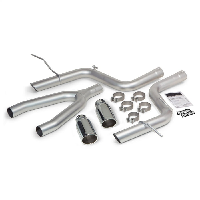 Banks Power 14 compatible with Jeep Grand Cherokee 3.0L Diesel Monster Exhaust Sys SS Single Exhaust w/ Chrome Tip 51364