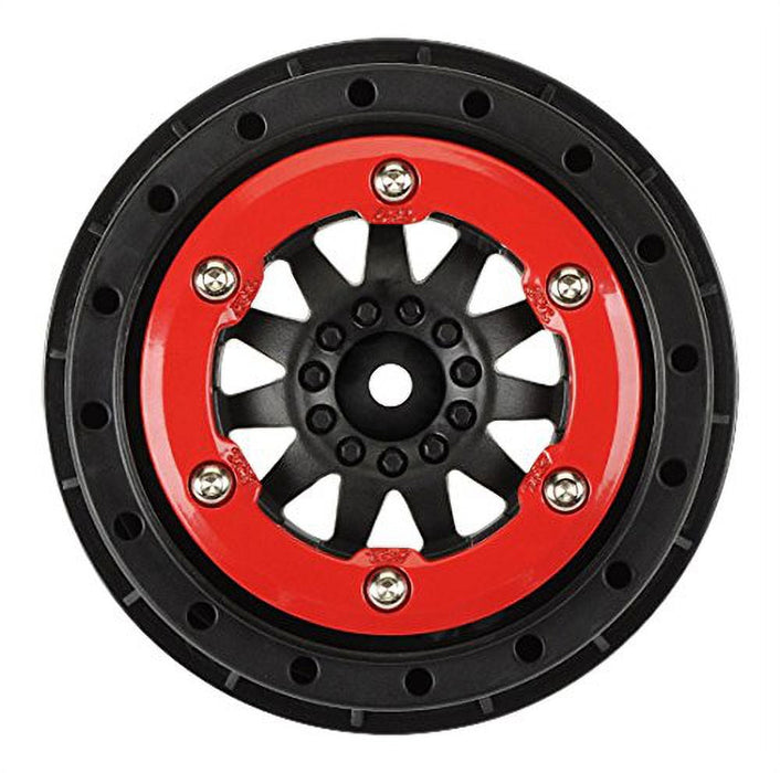 Pro-Line Proline 274603 F-11 2.2/3.0 Bead-Lock Wheels For Slash Rear, Red/Black PRO274603