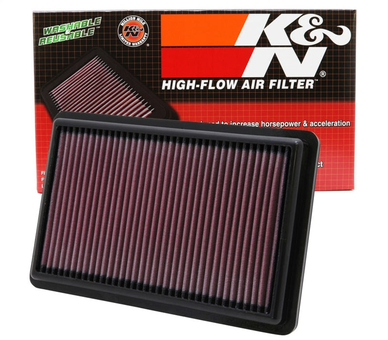 K&N 33-2454 Air Panel Filter for ACURA MDX/ZDX V6-3.7L F/I, 2010-2013