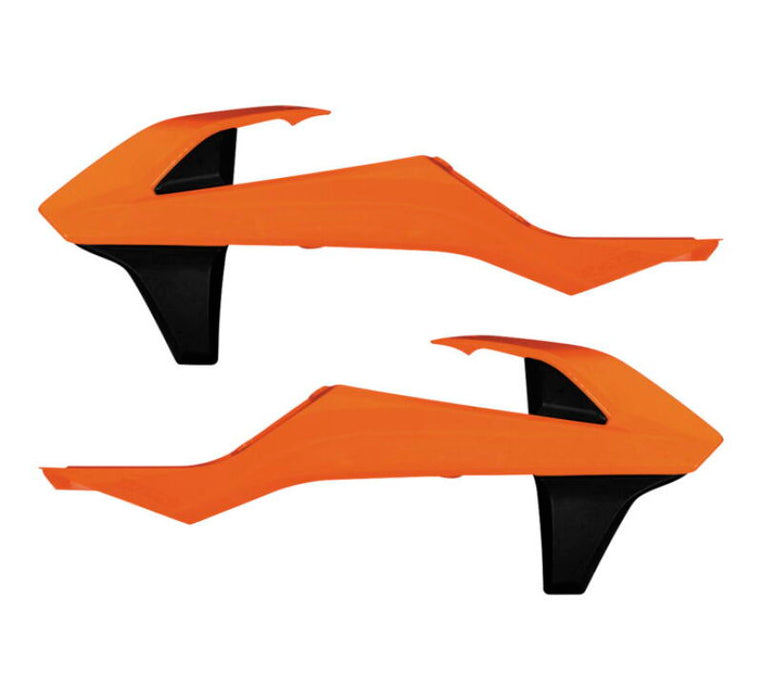 Acerbis Radiator Shrouds Orange/Black 2421085225