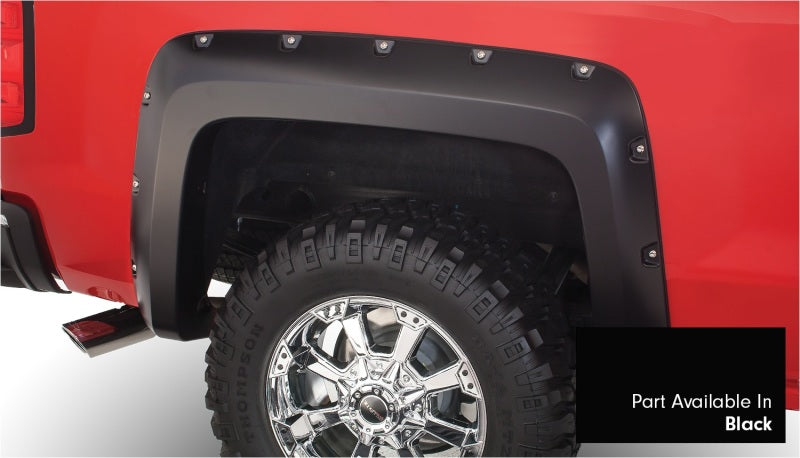 Bushwacker Black Pocket Style Fender Flares Fits 2014-2018 Chevrolet Silverado 40957-34