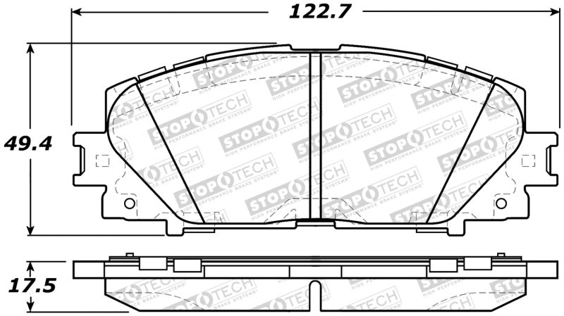 StopTech Street Brake Pads 308.1184