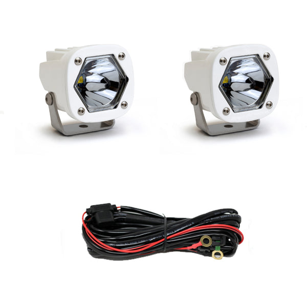 Baja Designs LED Light Pods SI Spot White Pair 387801WT