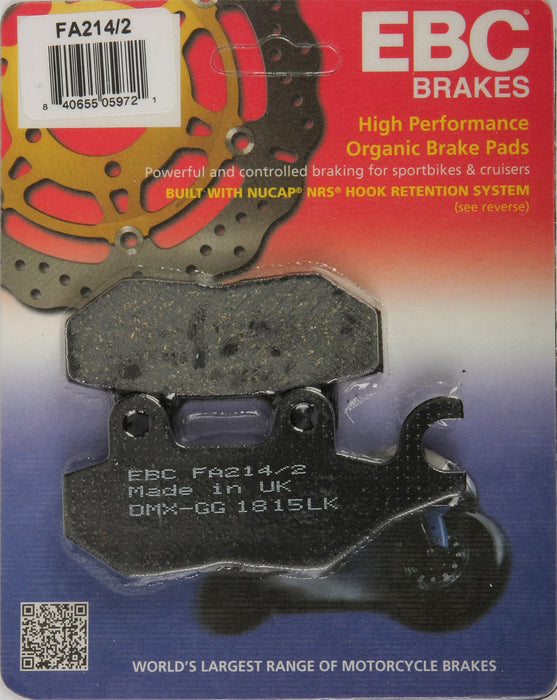 EBC Brakes FA214/2 Disc Brake Pad Set