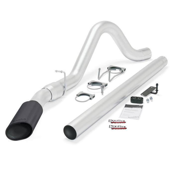 Banks Power 08-10 Ford 6.4 ECSB/CCSB (SWB) Monster Exhaust System SS Single Exhaust w/ Black Tip 49780-B