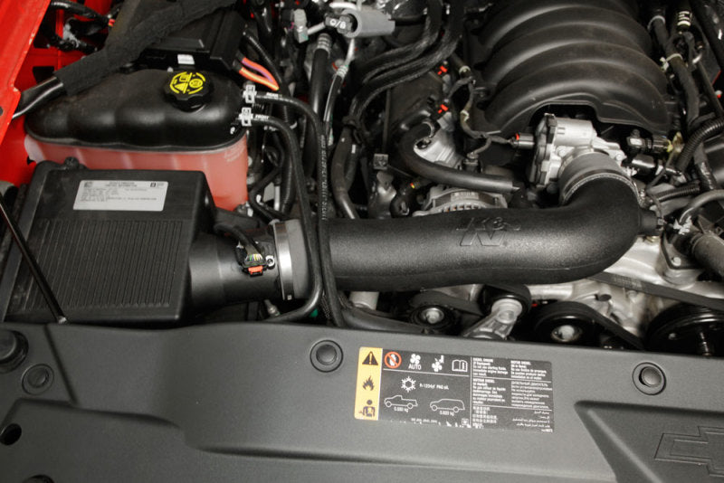 K&N 57-3103 Fuel Injection Air Intake Kit for CHEVROLET SILVERADO V6-4.3L F/I, 2017-2018