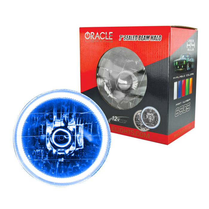 Oracle Lighting Pre-Installed Lights 7 In. Sealed Beam Blue Halo Mpn: 6905-002