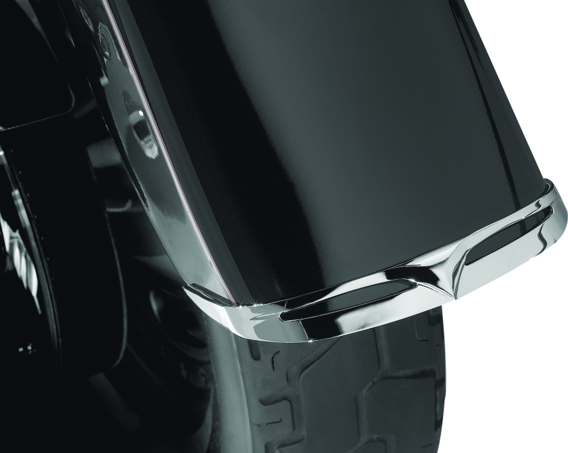 Kuryakyn Motorcycle Accent Accessory: Leading Edge Fat Boy Front Fender Tip For 1990-2017 Harley-Davidson Motorcycles, Chrome 9013