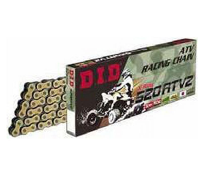 D.I.D. Did 520 Atv2 Series X-Ring Chain 114 Links Gold 520ATV2114FB