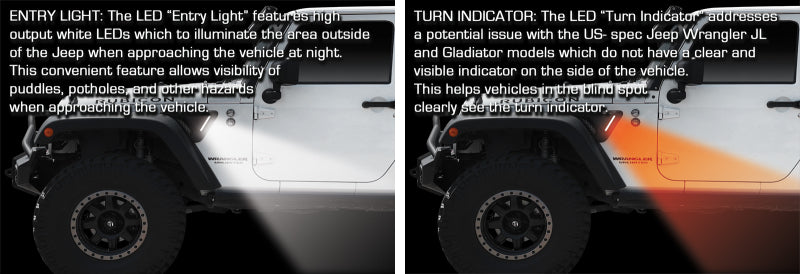Oracle Lighting 5873-504 Sidetrack LED System for Jeep Wrangler JK Fits select: 2015-2017,2021 JEEP WRANGLER UNLIMITED SPORT