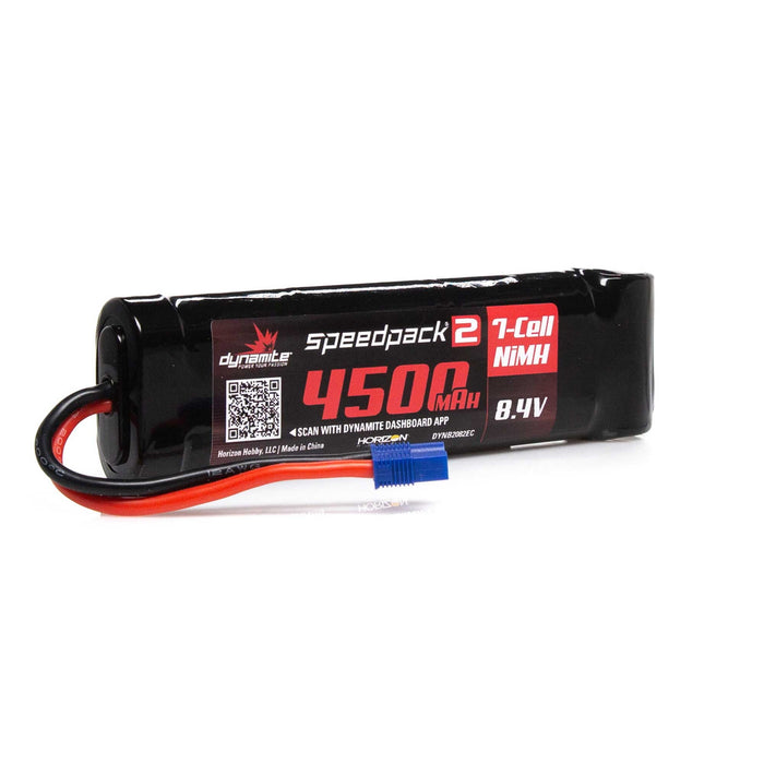 Dynamite SPEEDPACK2 8.4V 4500MAH 7 CELL NiMH FLAT EC3 DYNB2082EC Car Batteries & Accessories