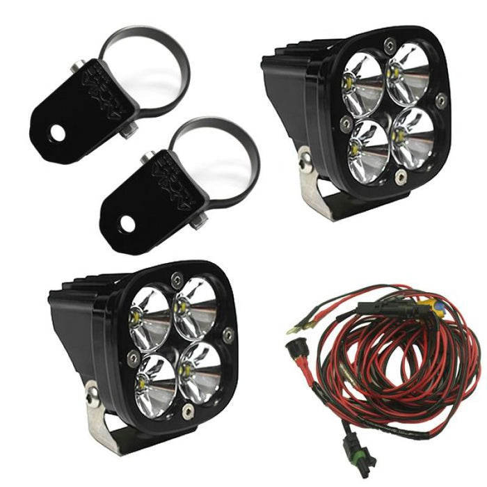 Baja Designs Squadron Pro LED Light Pods Kit w/A-Pillar Mounts/2.00in Harness 497102