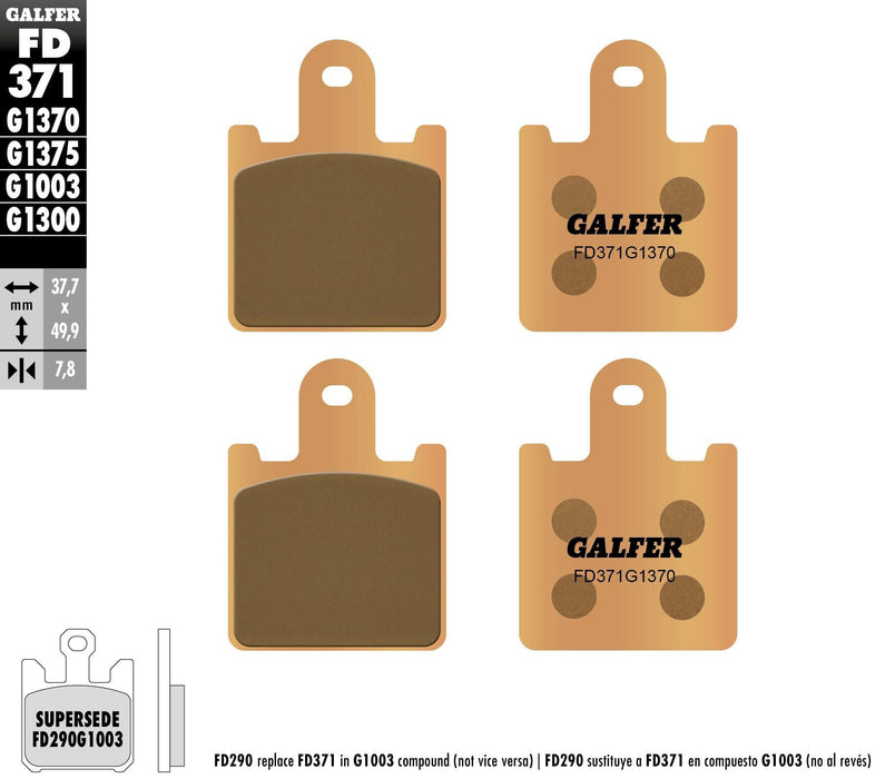 Galfer HH Sintered Brake Pads (FD371G1370)