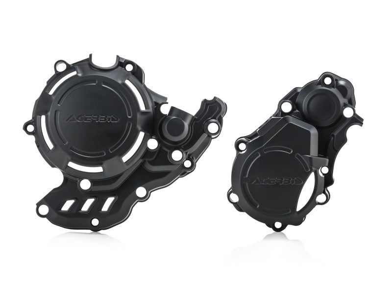 Acerbis X-Power Engine Cover Kit (Black) For 17-23 Ktm 350Excf 2731970001