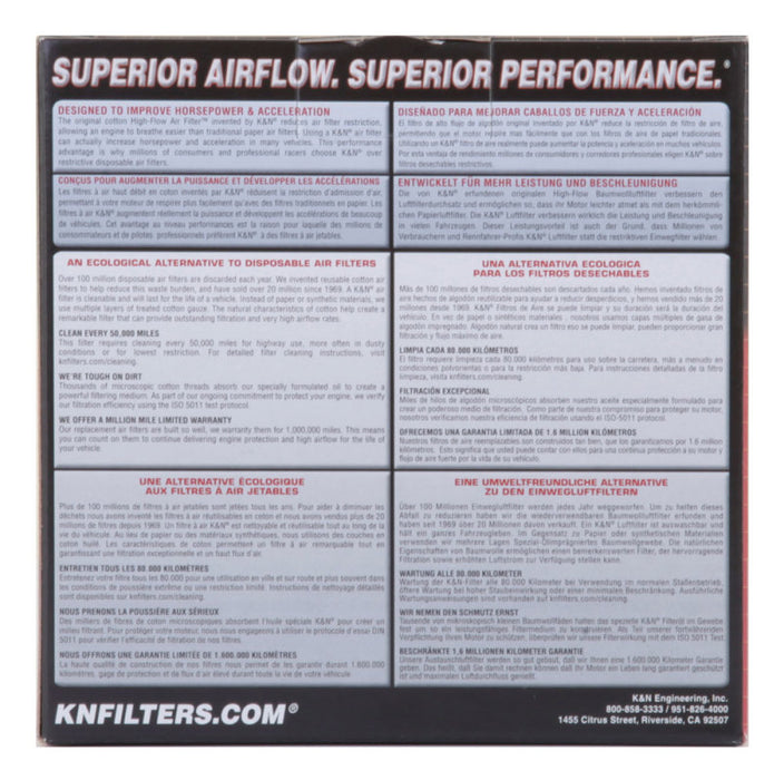 K&N High Performance Custom Racing Assembly 56-9098