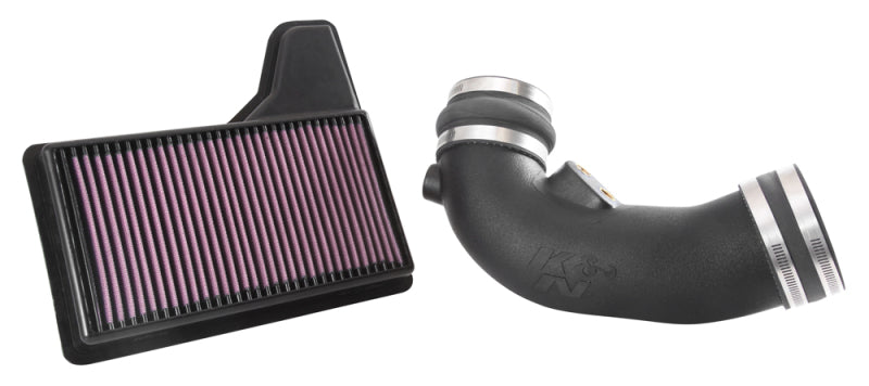 K&N 57-2590 Fuel Injection Air Intake Kit for FORD MUSTANG GT V8-5.0L F/I, 2015-2017