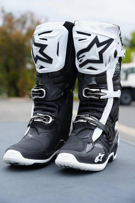 Alpinestars Tech 10 Mens MX Offroad Boots Black/White 10 USA