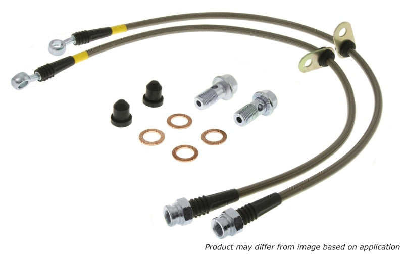 StopTech 02-05 Chevy Trailblazer Stainless Steel Front Brake Lines 950.62019