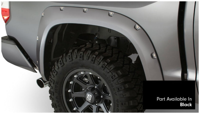 Bushwacker 16-17 Toyota Tundra Fleetside Pocket Style Flares 4pc 66.7/78.7/97.6in Bed Black 30918-33