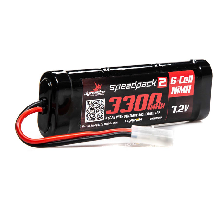 Dynamite SPEEDPACK2 7.2V 3300MAH 6 CELL NiMH FLAT TAM DYNB2070 Car Batteries & Accessories