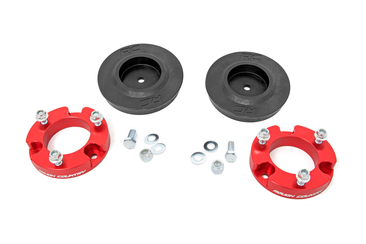 Rough Country 2 Inch Lift Kit Red Spacers Fits toyotaFJ Cruiser 2WD/4WD (07-14) 763ARED