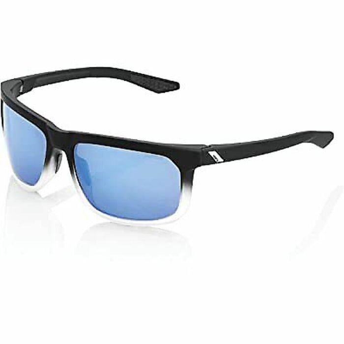 100% Men's Hakan Sunglasses,One Size,Soft Tact Black/White Fade/Blue