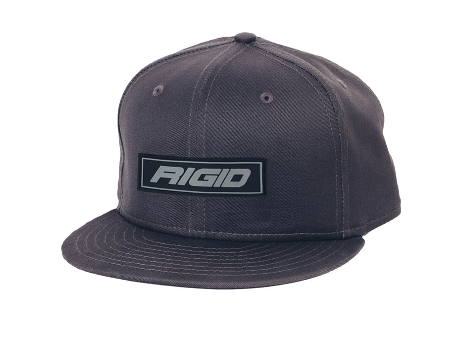 Rigid Industries New Era Flat Bill Hat Grey With Grey Logo Patch, Snapback 1032