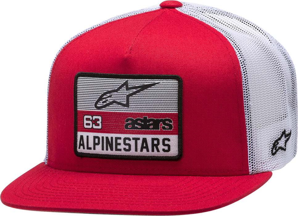 Alpinestars Sponsored Hat Red/White Os 1210-81050-3020