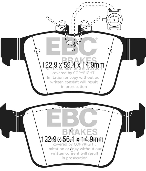 EBC Brakes Redstuff Premium Fast Street Pad For All Engine Sizes Fits select: 2018-2022 ALFA ROMEO STELVIO, 2017-2022 ALFA ROMEO GIULIA